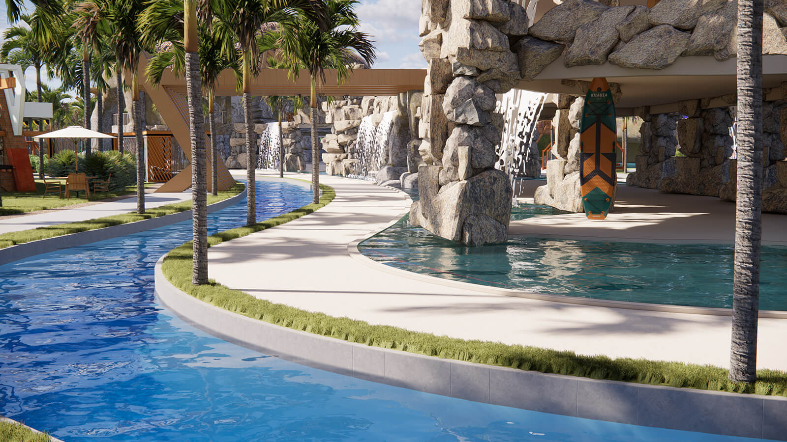 Imagem da piscina de surf