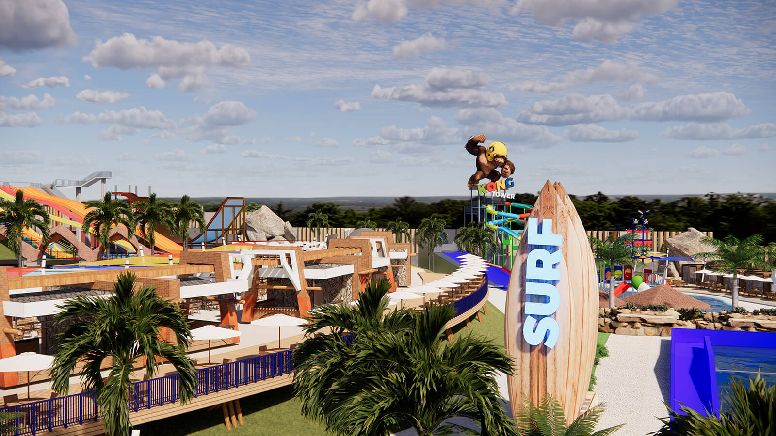 Imagem da piscina de surf